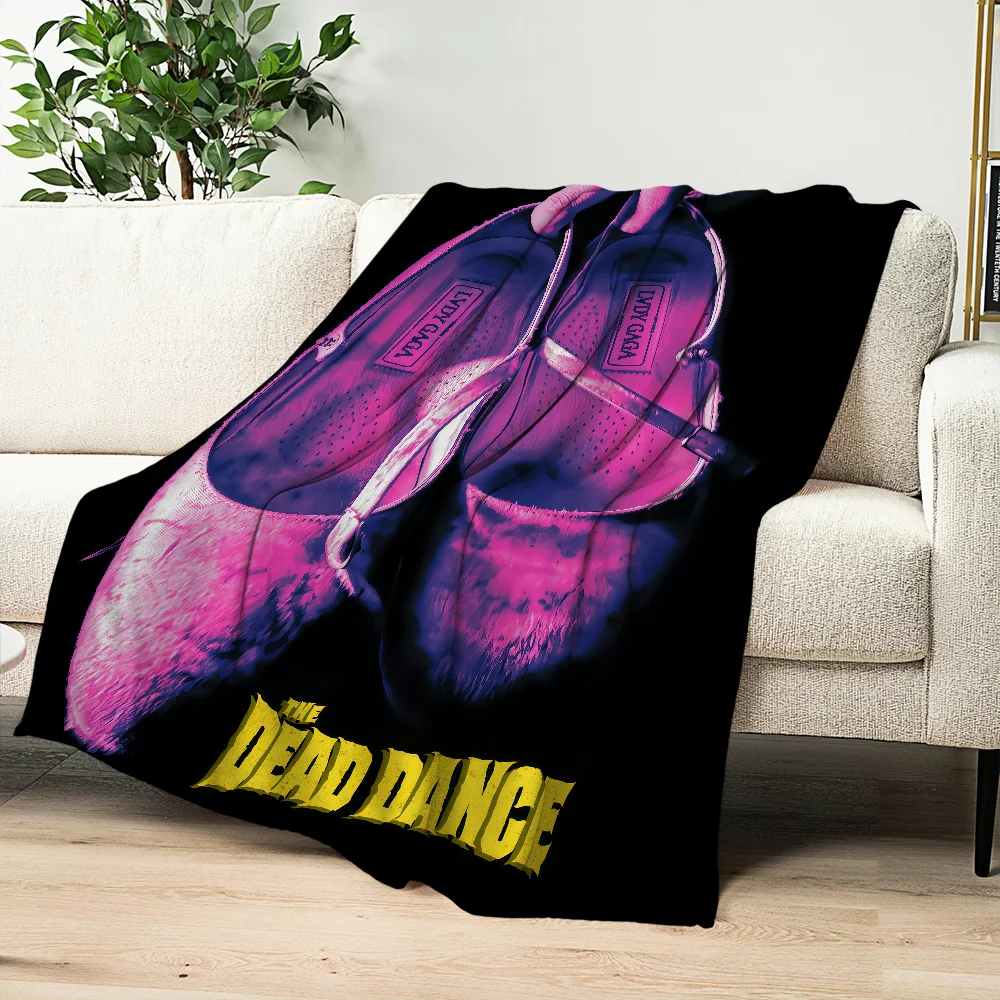 singer L-Lady G-Gaga The D-Dead Dance Flannel warm soft plush blanket for sofa living room hogar office bedroom travel gift home