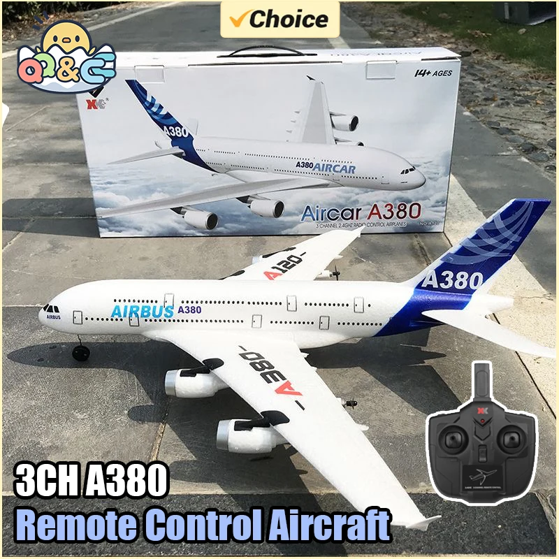 3Ch 2Ch A380 Rc Plane Glider Airplanes Remote Control Foam Aircraft Fixed Wing Aircraft 6 Gyroscope Model Airplane Toys Hobbies