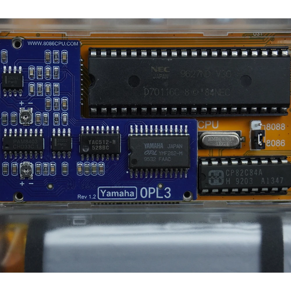 Pocket DOS 8086 CPU laptop computer VGA graphics card serial/parallel IBM PC XT compatible machine microcomputer