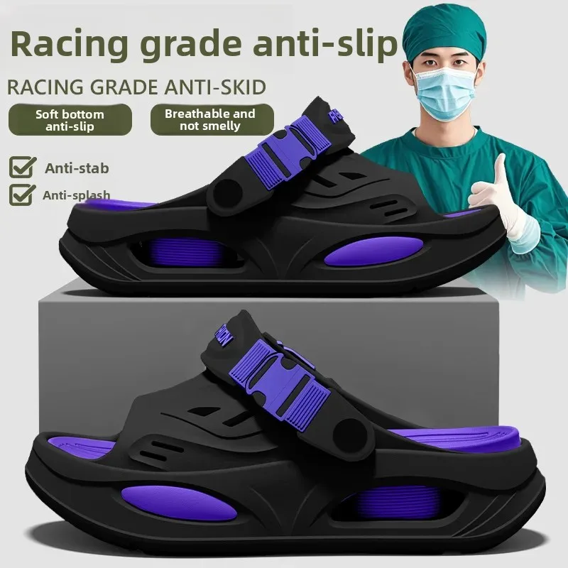 Arch support slippers men's 2026 summer new outer wear non-slip driver driving wear-resistant two wear cool slippers