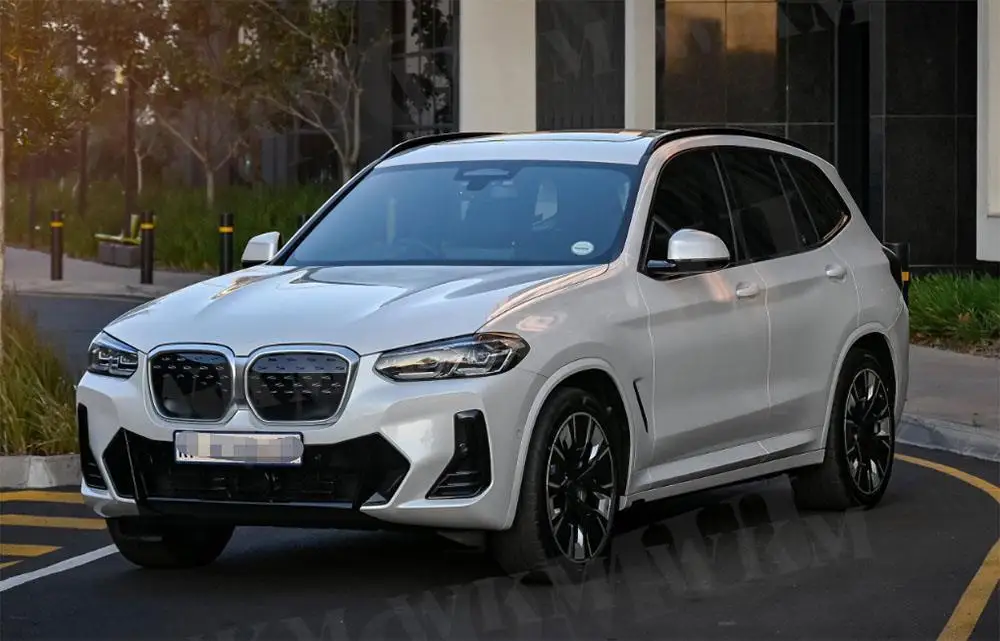 

For BMW iX3 G08i 2022 2PCS Dry Carbon Front Fiber Side Wing Air Flow Fender Grille Intake Vent Covers Trim FRP Car Body Kit