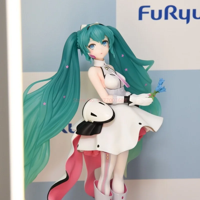 ของแท้ Tenitol Hatsune Miku Galaxy Live อนิเมะ ของเล่น ซีรีส์ไซไฟ ฮัตสึเนะ มิคุ ฟิกเกอร์โมเดลขนาด 21.5 ซม. ของตกแต่ง ของเล่น ของขวัญ