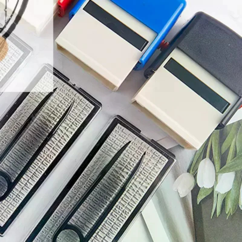 Rubber Stamp Kit DIY Custom Personalized Self Inking Business Address Name Number Letter Stamp Handicrafts Printing Rubber Stamp