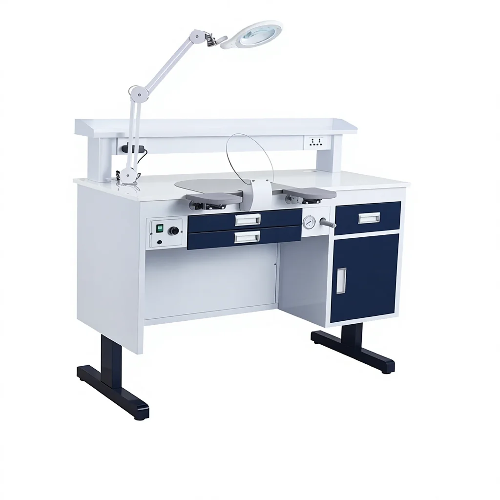 Lab Laboratory Workbench Steel Desk Workstation Technician Working Table for Single Person