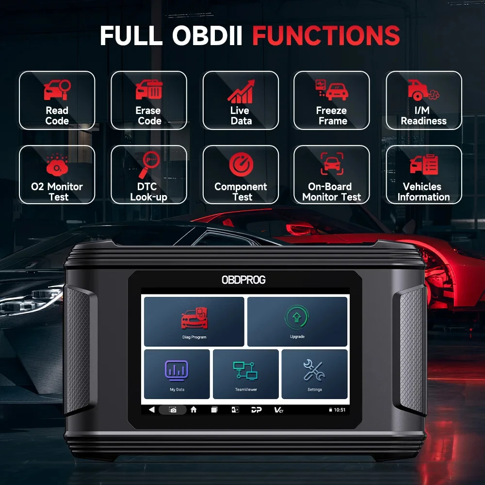 2024 Newest OBDPROG M500 Car OBD2 Instrument Adjustment Tool Cluster Calibration Tools Support Car Meter Adjustment KM Change