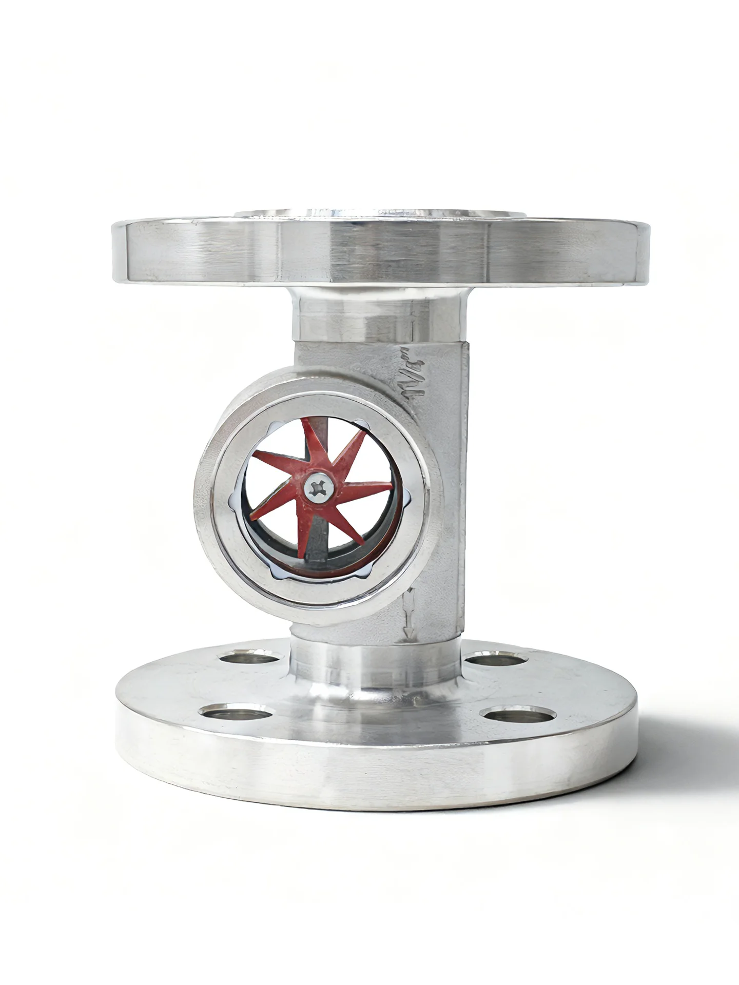 304 stainless steel flange eccentric impeller sight glass flow pipeline observer resistant to high temperature and corrosion