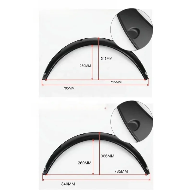 Off Road Universal Widened Wide‑Body Fender Flares For Auto Exterior Decoration
