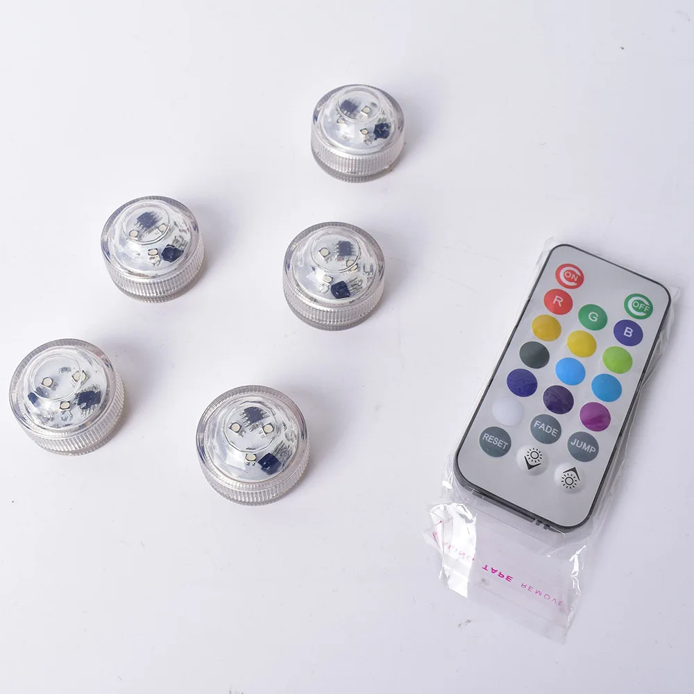 

3 светодиода чайный светильник погружная ваза свеча лампа водонепроницаемая 3528smd свадьба/Рождество/валентина цветочный вечерние украшение стола