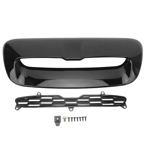 Embellecedor de ventilación del capó del motor delantero, cubierta de salida de aire negra brillante de repuesto para Cooper S R56 R55 R57 R58 R59, 2 uds.