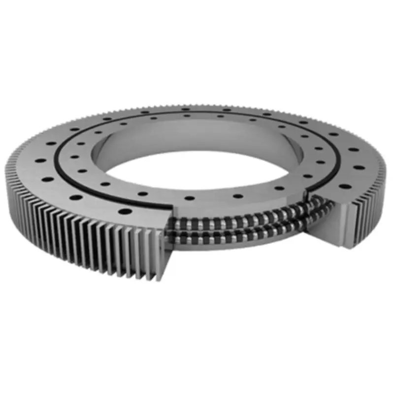 Worm drive slew bearing for offshore crane, excavator slewing bearing