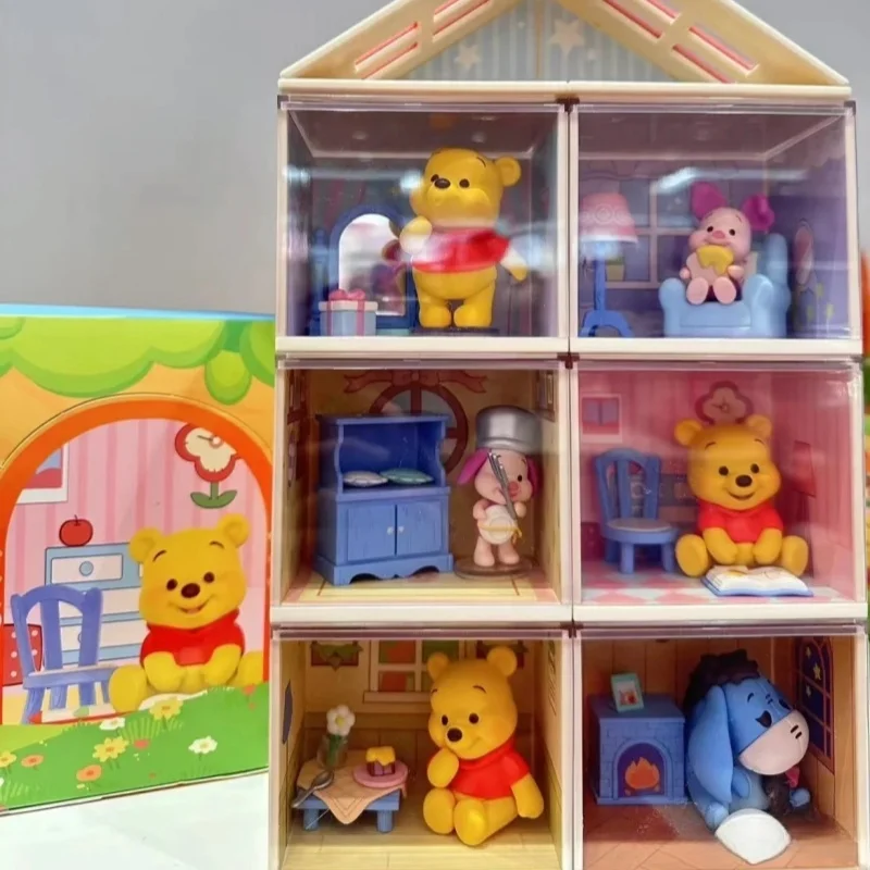 

In Stock Miniso Disney Winnie The Pooh Home Moments Series Blind Box Cute Ornament Figure Desktop Surprise Birthday Gift