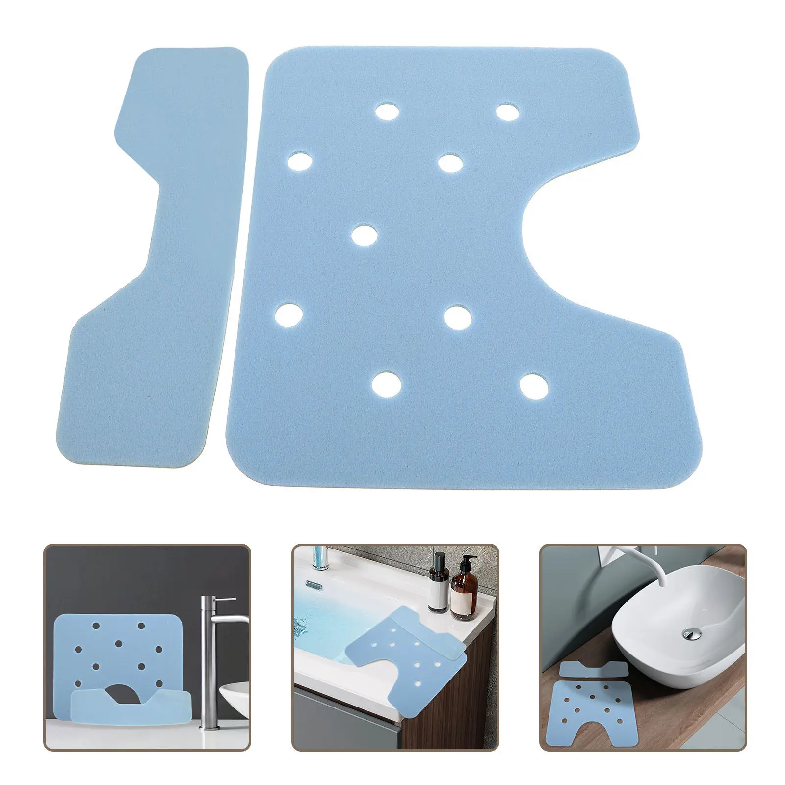 Waterproof Breathable Shower Chair Pad for Elderly – Non-Slip Bath Stool Cushion, 2pcs