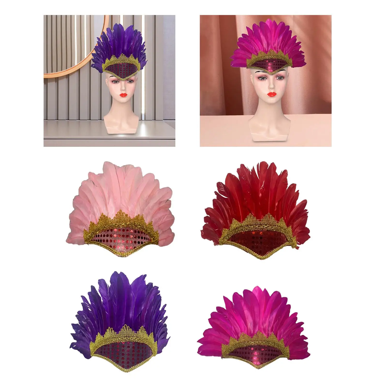 Federkopfschmuck American Chief Indian Native Hut für Karneval Maskerade