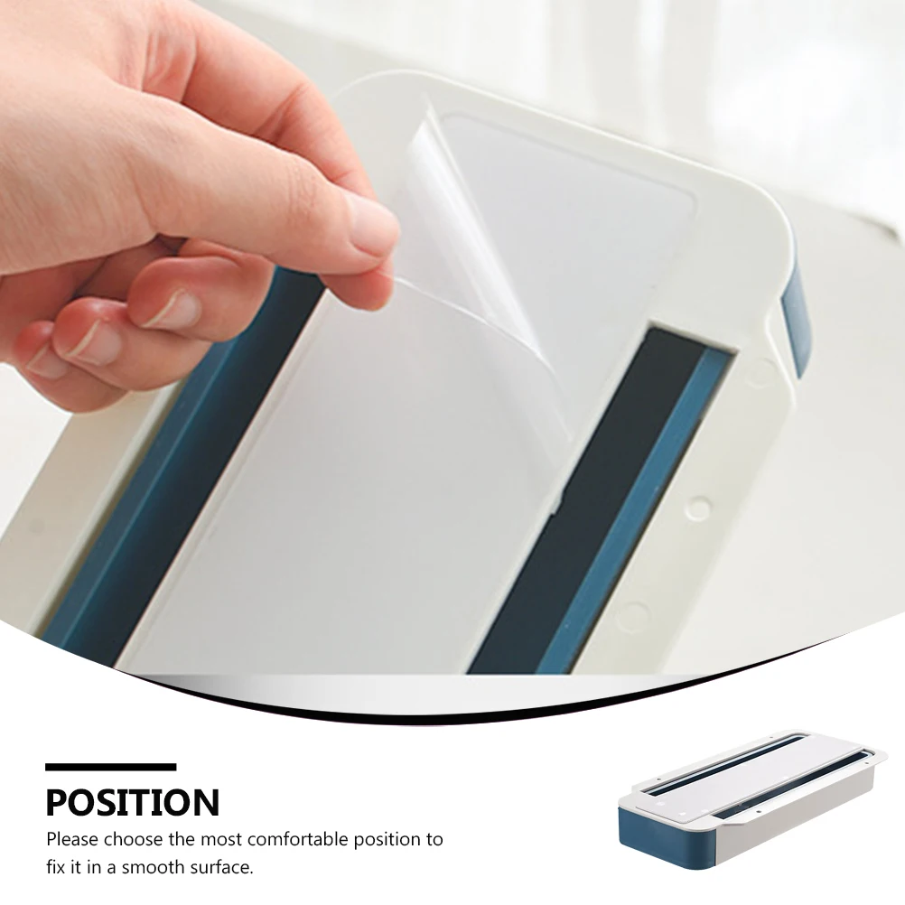 

2pcs Under Desk Drawer Storage Box Adhesive Hidden Drawer Desktop Organizer Retractable Pen Holder Plastic Pen Box For Office