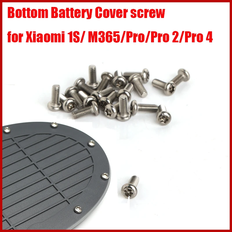 21PCS Bottom Battery Cover Screws for Xiaomi M365 1S Pro 2 4 Pro Electric Scooter Stainless Steel Metal Screw Repaired Accessory