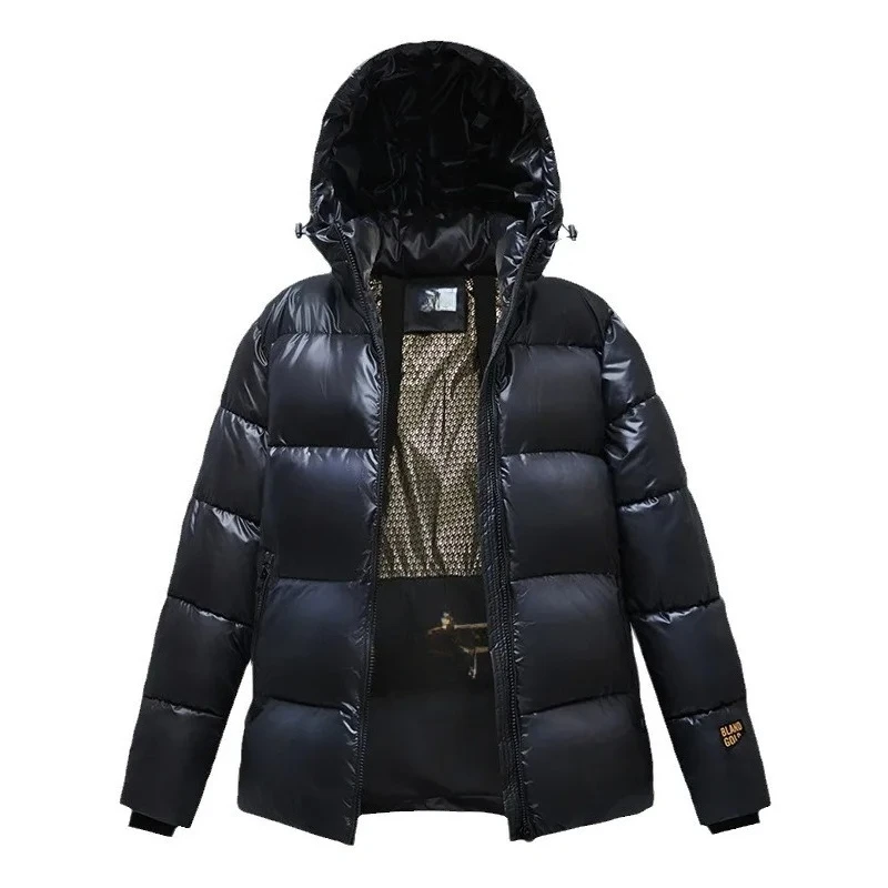 Chaqueta de algodón para mujer, abrigo de algodón grueso con capucha cálido para invierno, trajes de pareja resistentes al frío, ropa de abrigo de algodón para mujer