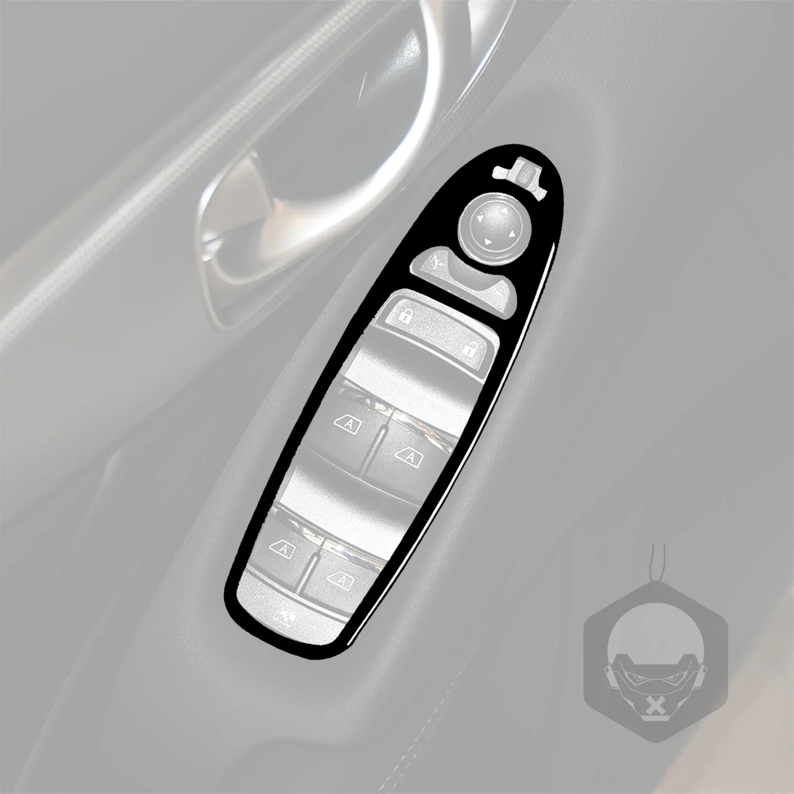 

For Infiniti Q50 2014-2020 Car Accessories Black Plastic Interior Window Control Switch Lifting Panel Trim Sticker Decoration