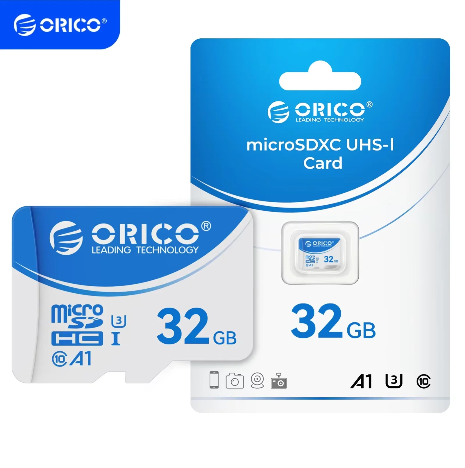 

ORICO Original Memory Cards 16GB 32GB 64GB 128GB TF Memory Card A1 U3 Class10 V10 For Camera/Drone/Dash Cam High Speed SD Card