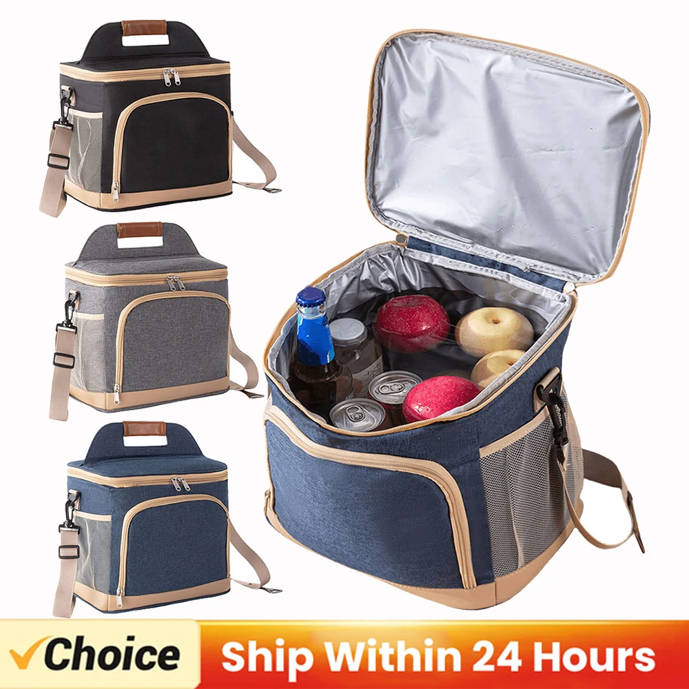 Bolsa enfriadora con correa para pícnic, bolsa isoterme aislada para cerveza, contenedor grande de comida, bolsa de almuerzo para Picnic, actividades al aire libre