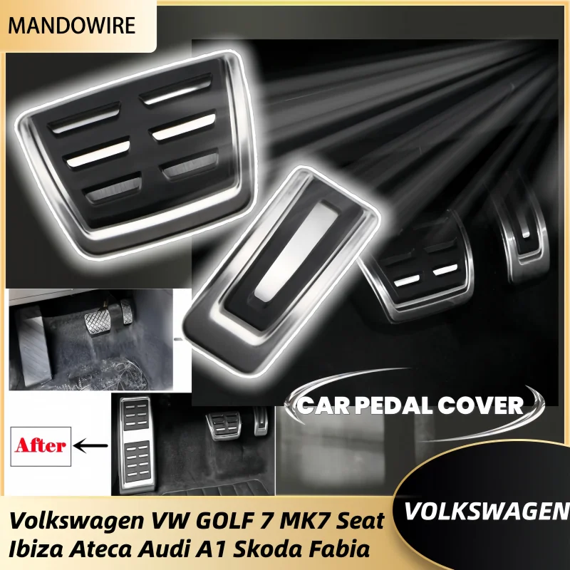 

LHD Car Pedal Cover for Skoda Kamiq Rapid Kodiaq for Volkswagen VW Golf 7 8 MK7 MK8 GTI T-cross T-Roc Jetta Mk7 MK8 2012-2022