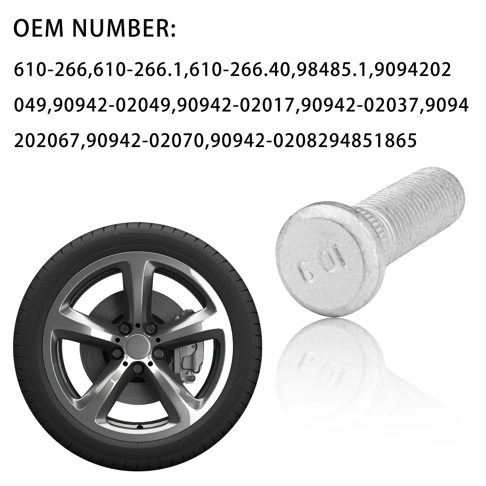 2X For Scion XB XD XA Toyota Camry Celica Corolla Lexus RX330 ES330 Car Wheel Lug Stud Nuts 90942-02049 90942-02037 90942-02070