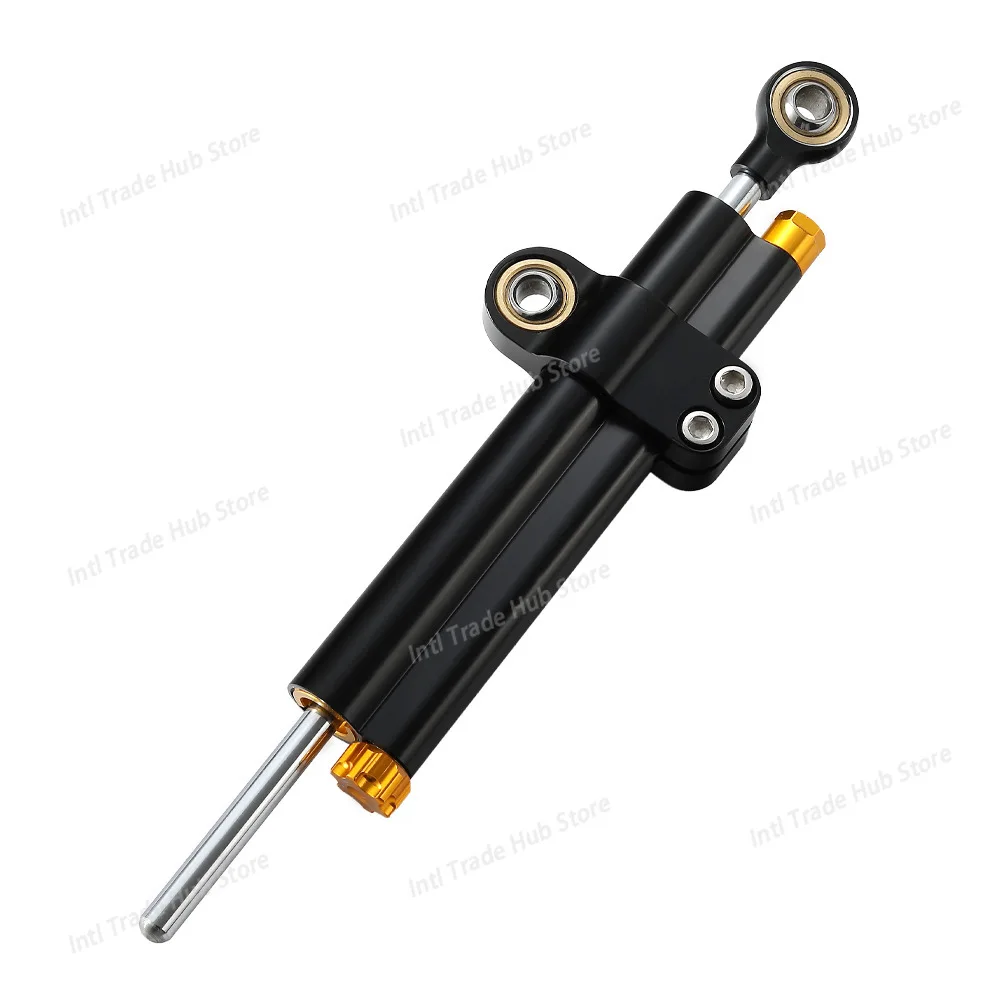 1PC New Universal Motorcycle Titanium Damper - Adjustable Damping Steering Stabilizer M-DP003