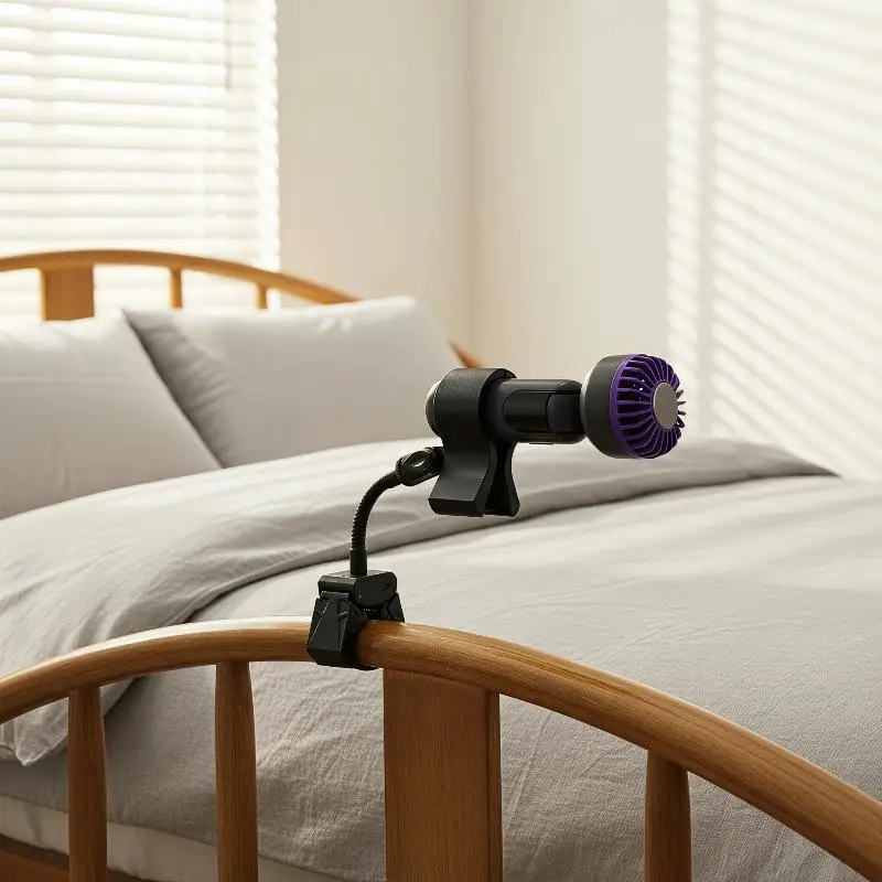 Adjustable Universal Table Clamp Mount For Microphone Small Round Tube Fan Desktop Holder Multi Purpose Fixing Bracket Accessory