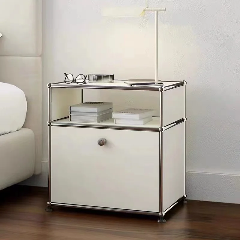 Medieval Modular Bedside Table Simple ins Locker Home Bedroom Bedside Stainless Steel Locker