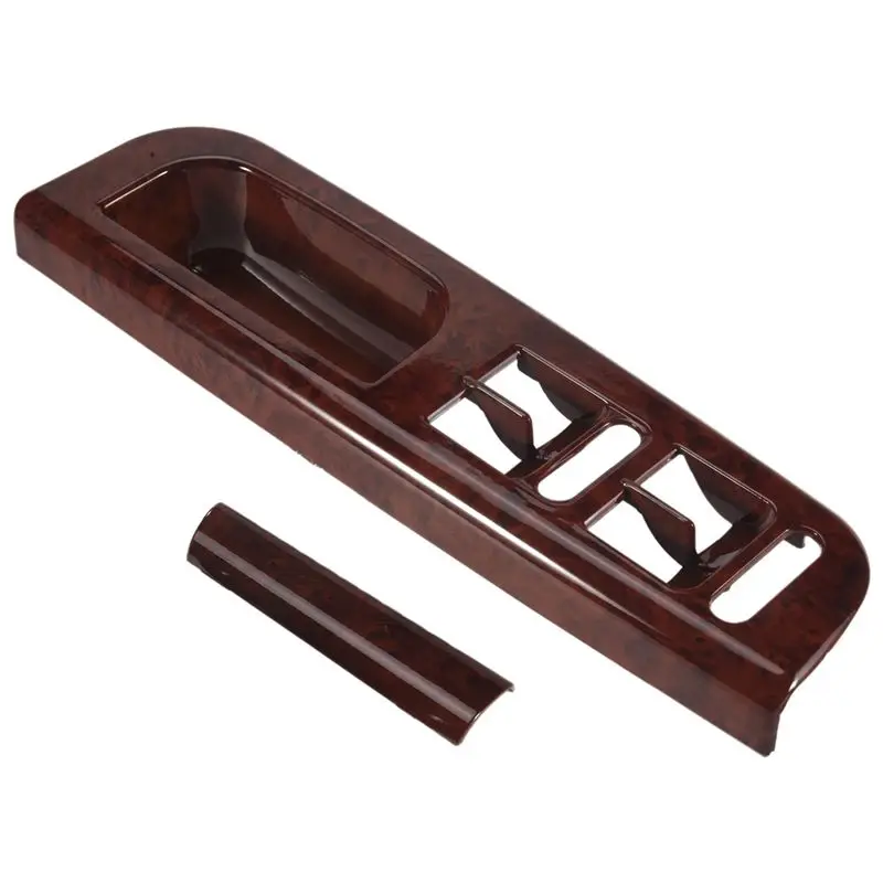 ABQB-Car Wood Window Switch Control Panel Trim For-VW Passat Jetta Golf Mk4 1998 1999-2004 3B1867171 E