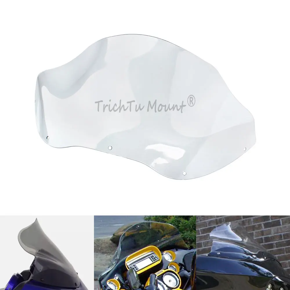 

12.5" Windscreen Front Wind Deflector Windshield For Harley Touring Road Glide CVO/SE Custom FLTRX FLTR/I FLTRU 98-13 Motorcycle