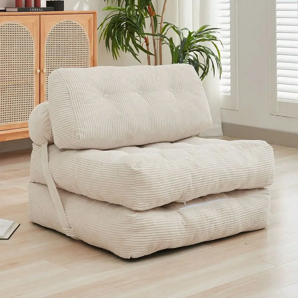 Sofa Bed, Convertible Sleeper Chair With Pillow Back Support, Twin Size FullSize Portable Fold Out Chair Bed, Comfy Floor Sofa view 6