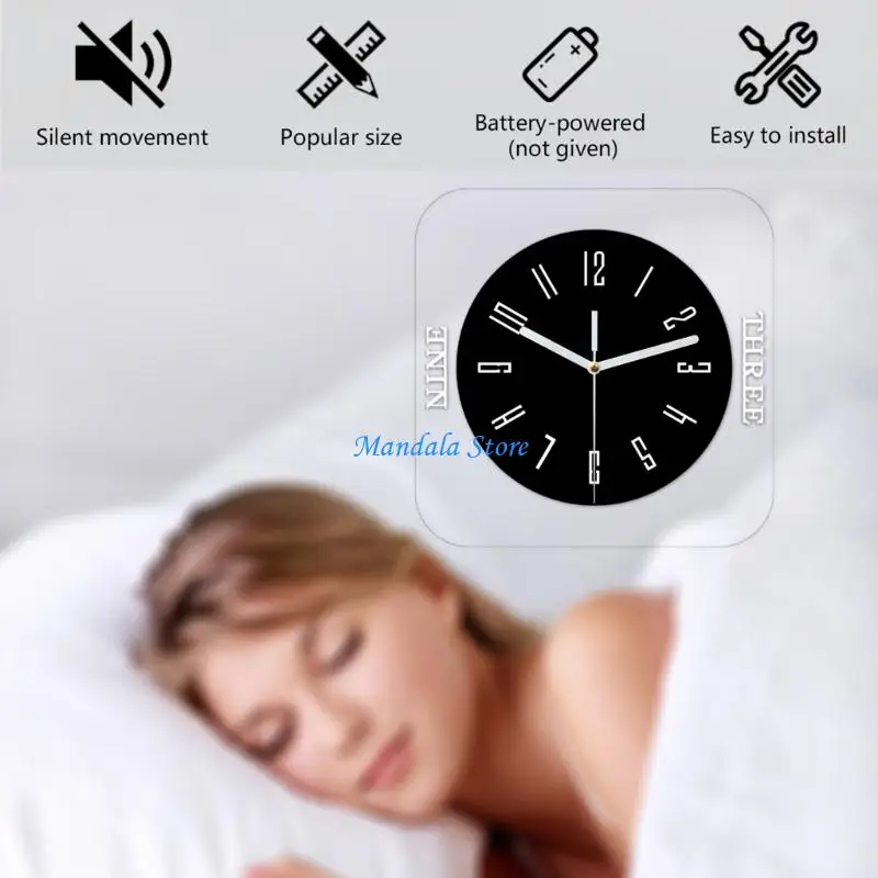

U2JC Rustics Wall Clock Battery Operated Silents None Ticking Clock Decorative Clock