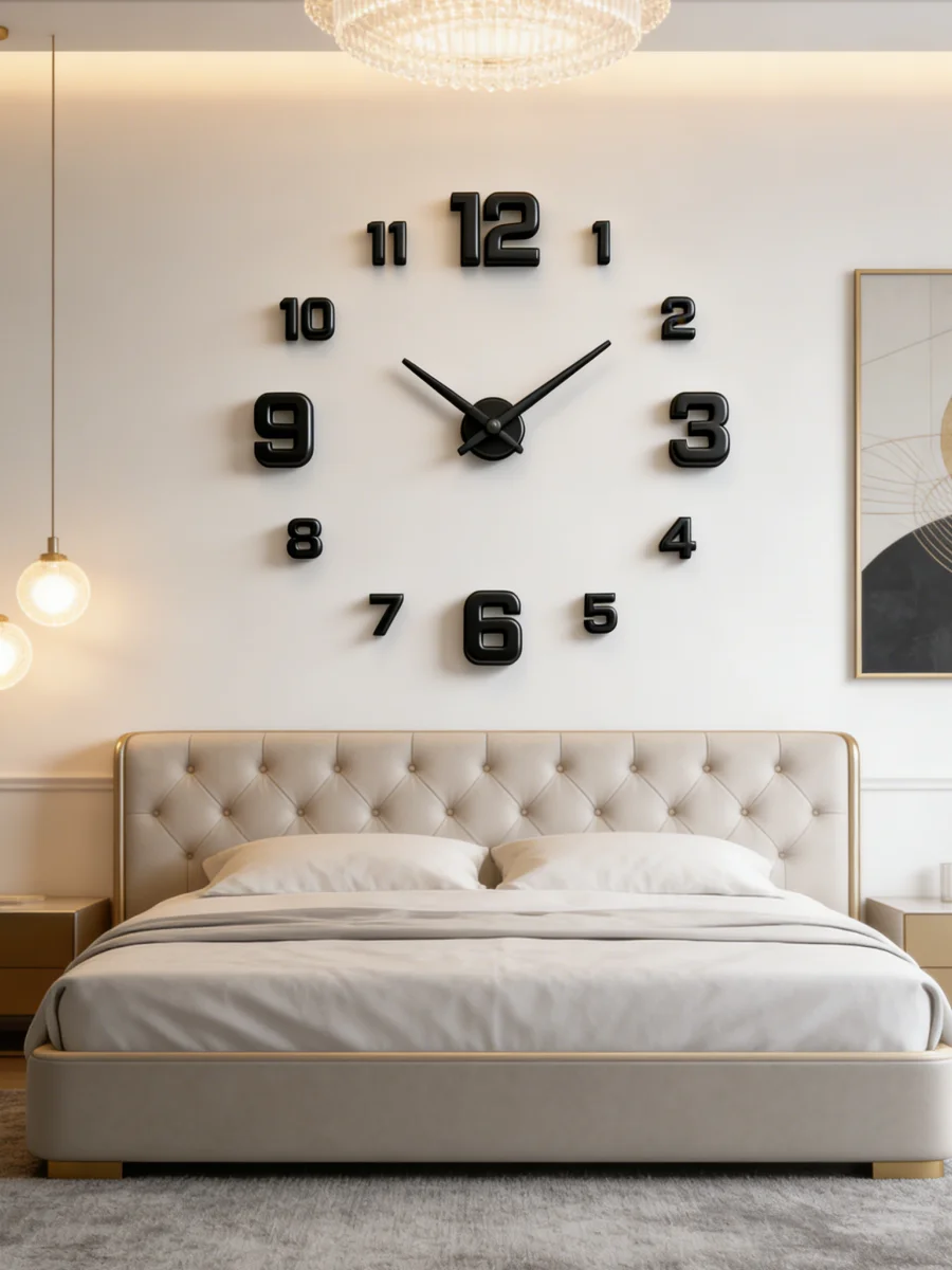 New Modern Design Large Wall Clock 3D DIY Quartz Clocks Fashion Watches Acrylic Mirror Stickers Living Room Home Decor Horloge