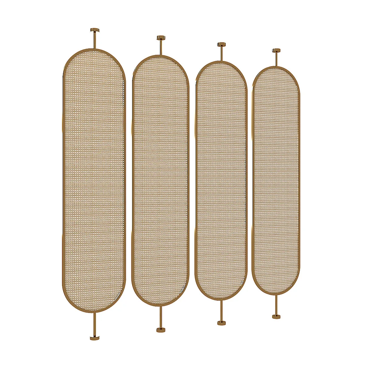 Solid wood rattan screen partition living room home home homestay villa hotel rotatable entrance background wall