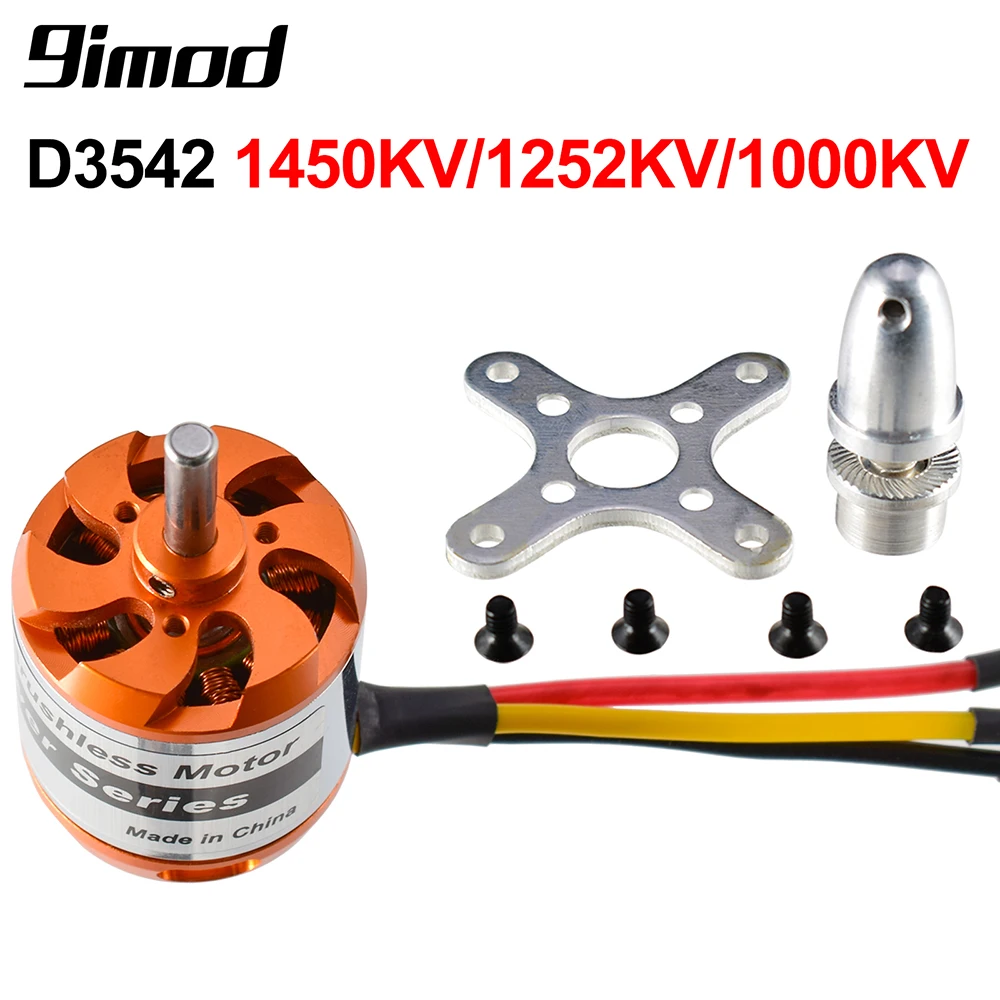 

RCCar Motor 9imod D3542 1450KV/1252KV/1000KV 5.0mm Brushless Motor 2-4S For Multicopters RC Fixed-wing Aircraft