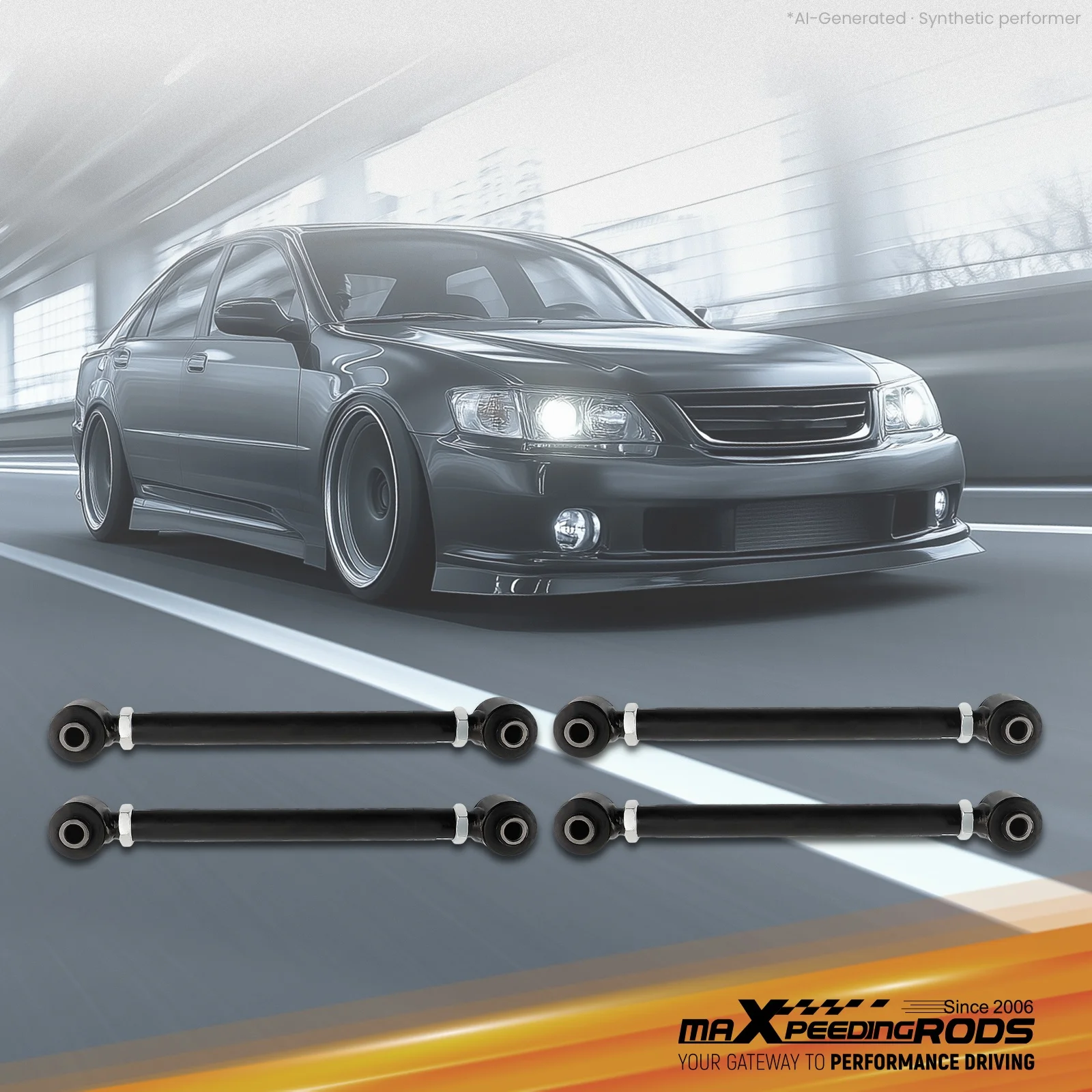 Set of 4 Control Toe for Honda Acura TSX 2004-2008 Camber Arms Carbon Steel