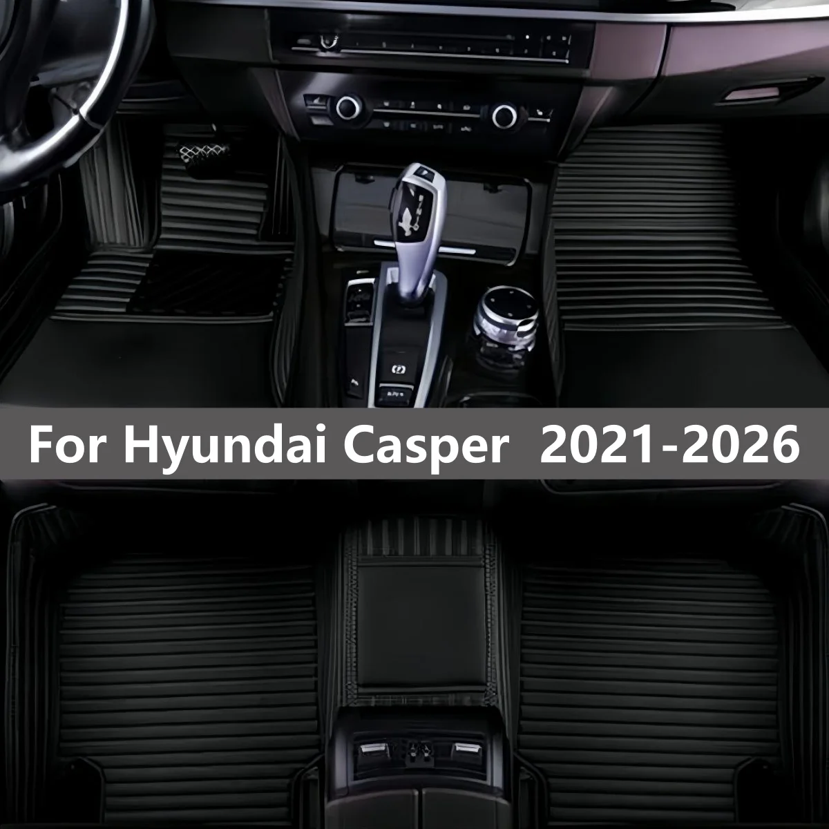 Car Floor Mats For Hyundai Casper 2021 2022 2023 2024 2025 2026 Interior Details Accessories Artificial Leather