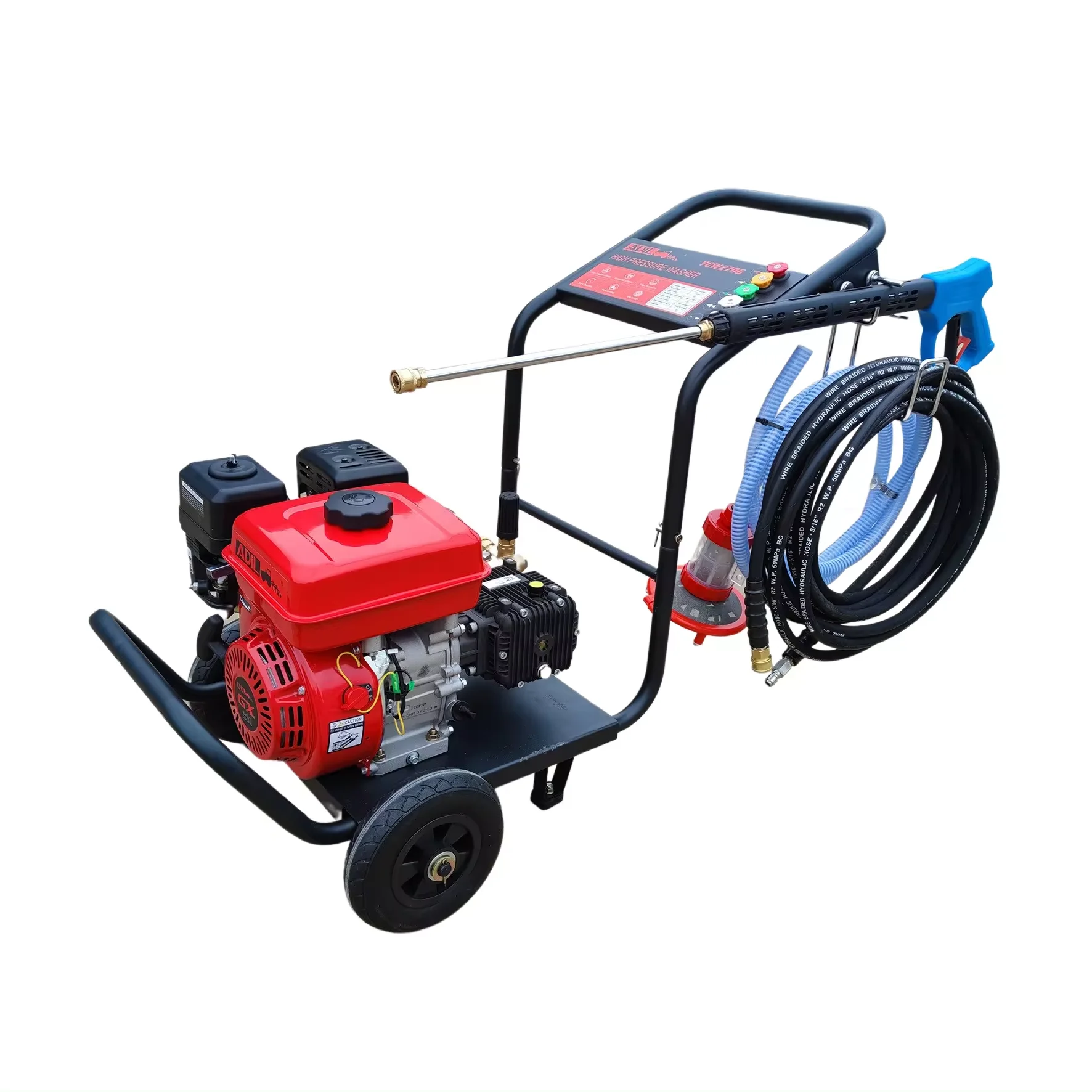 Gasoline High Pressure Cleaner Car Washing Cleaning Machine with Engine Core Cool Water Cleaning Process Home Use