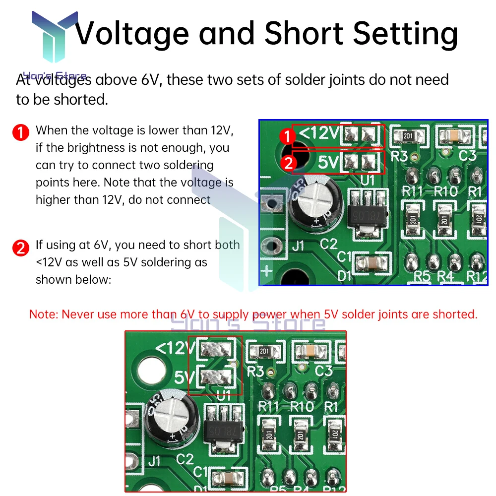 0.36 인치 0-9999 4 자리 전자 디지털 카운터 모듈 지원 DC 4-25V 전원 차단 메모리 기능이있는 넓은 전압