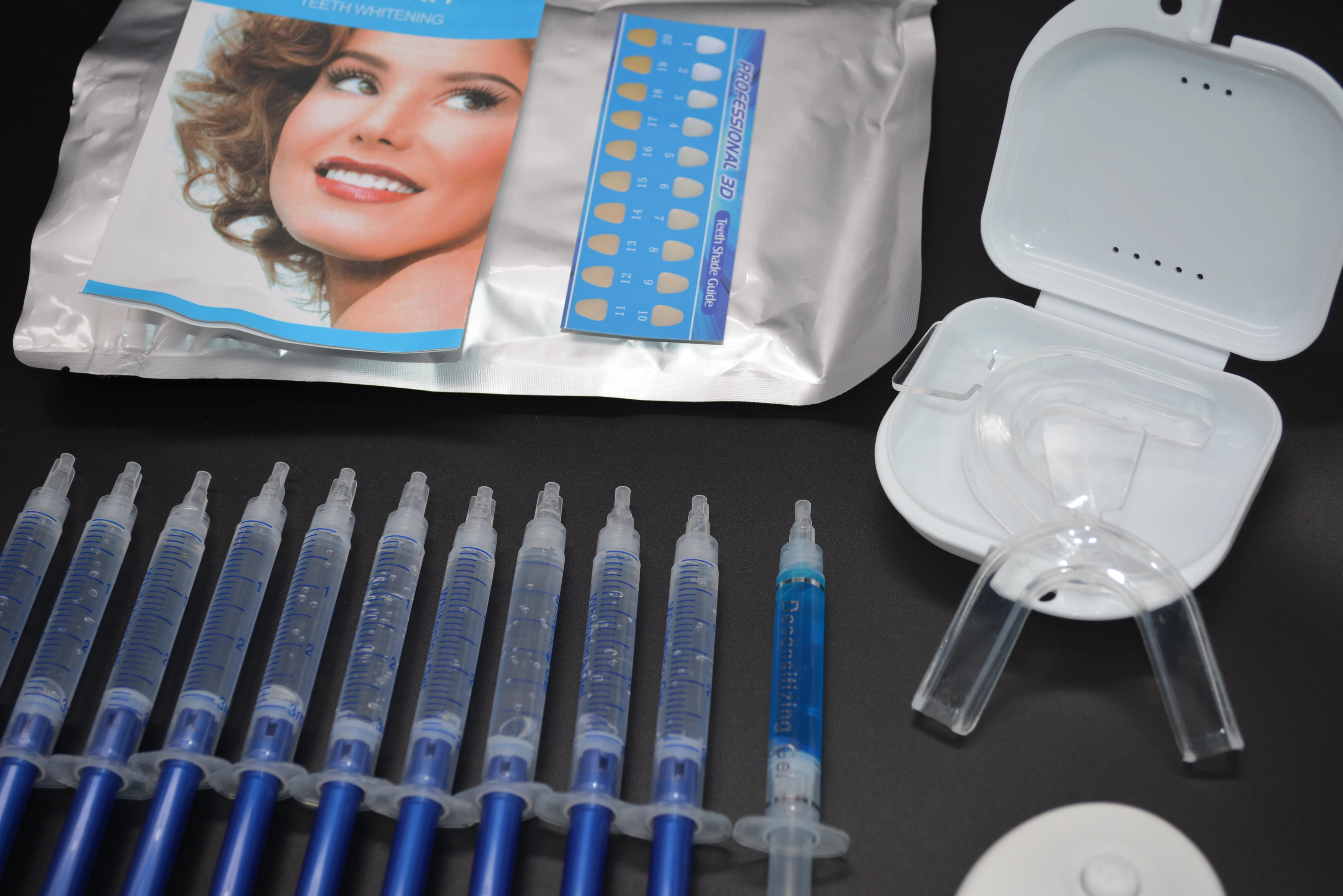 Dropship kit de clareamento dos dentes luz branca dental branqueamento gel oral kit branqueamento dos dentes cuidados orais sistema de branqueamento