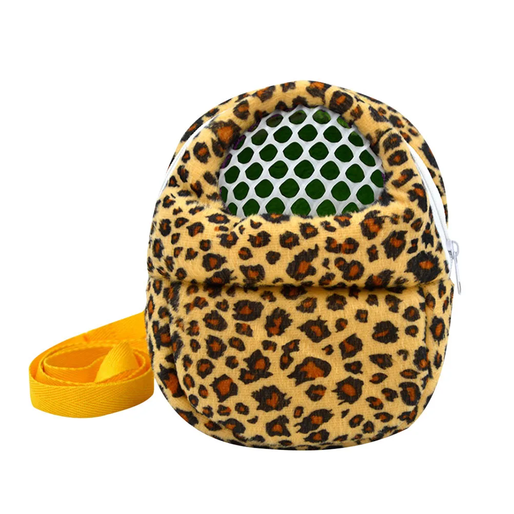 

Large Leopard Design Pet Carrier Bag Outdoor Travel Backpack Portable Pet Travel Storage Bag for Hamster Small Animals