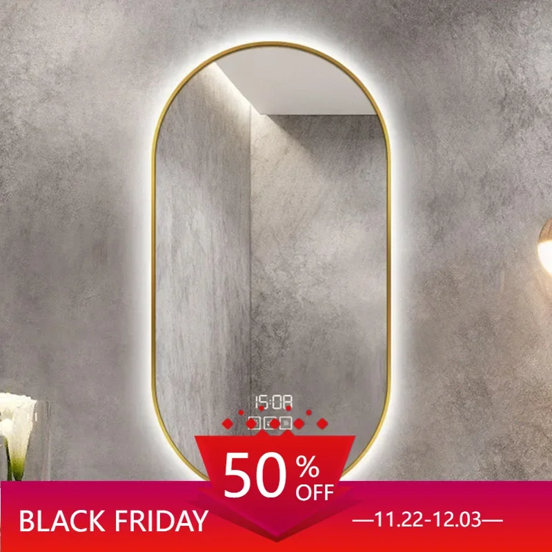 Led Decorative Bath Mirrors Large Long Makeup Full Body Bath Mirrors Wall Mirror Espejo Pared Bathroom Fixture