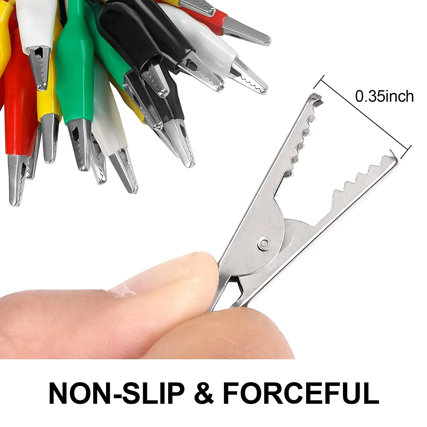 5 цветов, зажимы типа «крокодил», электрические тестовые провода «сделай сам», двусторонние зажимы типа «крокодил», зажим для плотвы, тестовая перемычка, 50 см