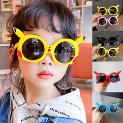 New Children Cute Cartoon Personality SunglassesStreet Shooting UV400 Boys Outdoor Sun Protection Glasses Kid Classic Eyewear