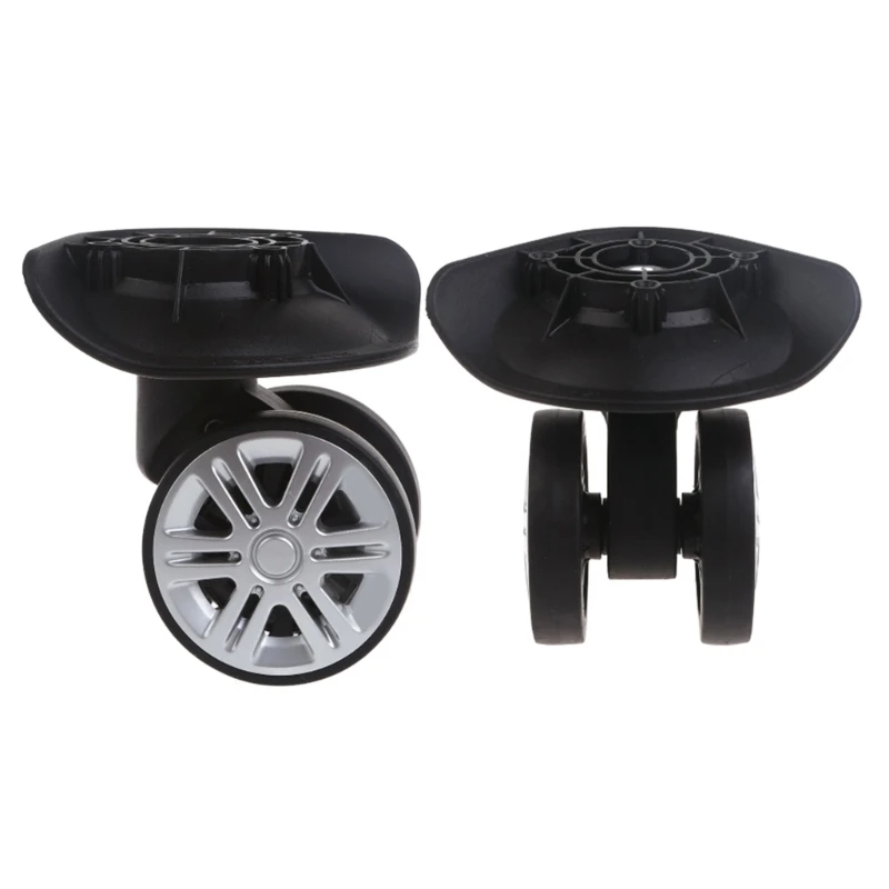 1 Pair A02 Trolley Wheels Replace Your Luggage Wheels with Durable ABS Material Repair Parts