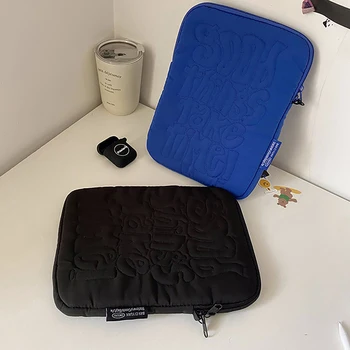 Juste antichoc pour ordinateur portable, motif de broderie mignon, sac pour Macbook ISub, Samsung, poudres pour ordinateur portable et tablette, 11 