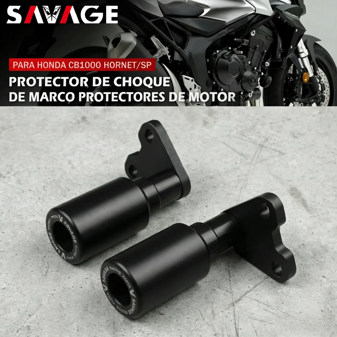 SAVAGE Slider Anti Choque Protector de Motor para HONDA CB1000 Hornet/SP 2024-2025 - Protector de Carenado de Moto Pad de Protección Contra Caídas