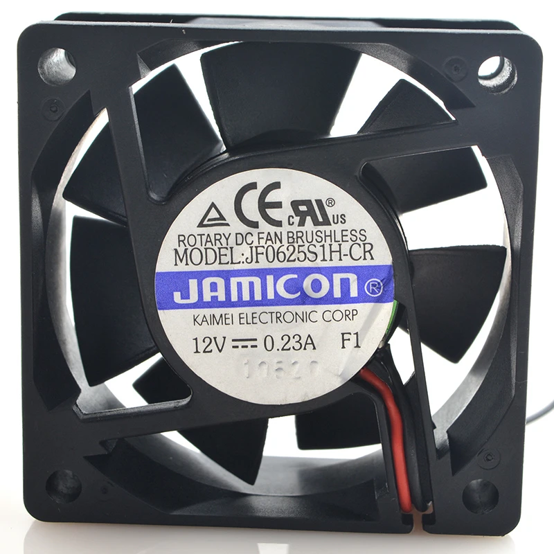 For Jamicon JF0625S1H-CR DC 12V 0.23A 6cm 6025 60x60x25mm Variable Frequency Silent Cooling Fan