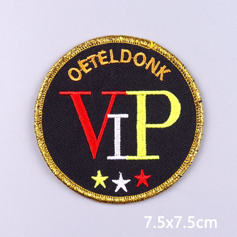 Nederland Carnaval Oeteldonk embleem opstrijkbare patches voor kleding thermoadhesieve patches carnaval decoratieve borduurpatch