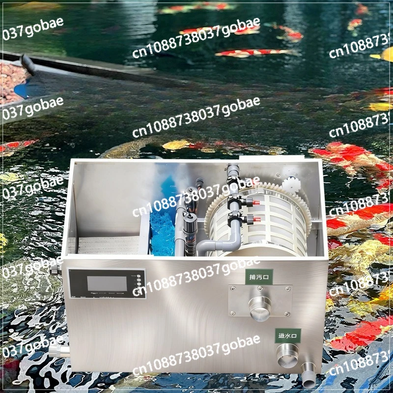 

Stainless steel fish pond filter tank water circulation system household outdoor courtyard fish farming purification